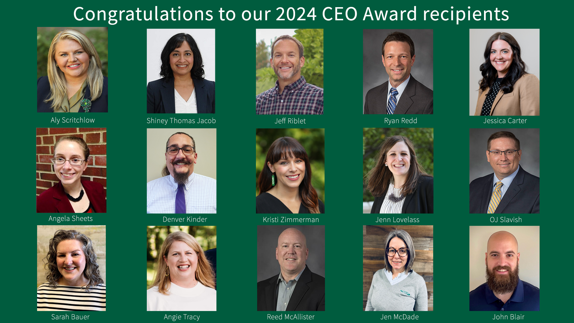 COUNTRY Financial employees who were recognized with the 2025 CEO award