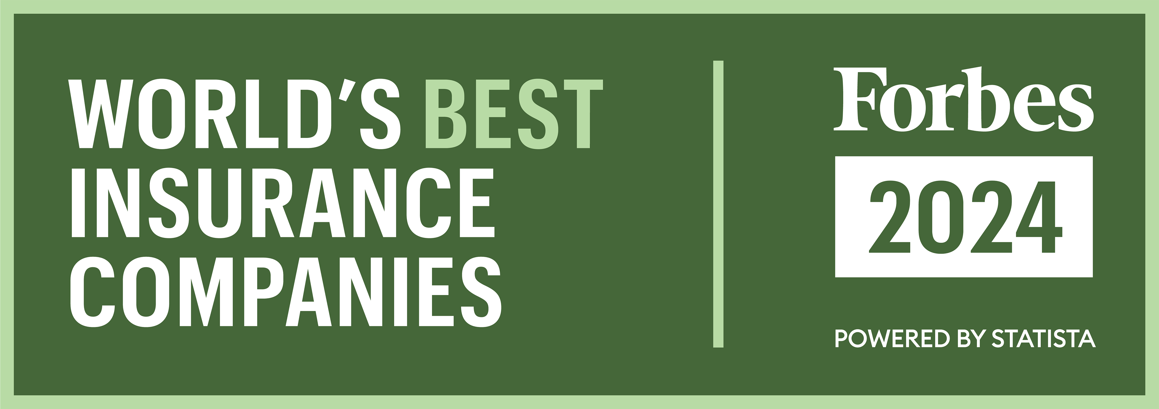 Forbes 2024 Best Insurance Companies Badge